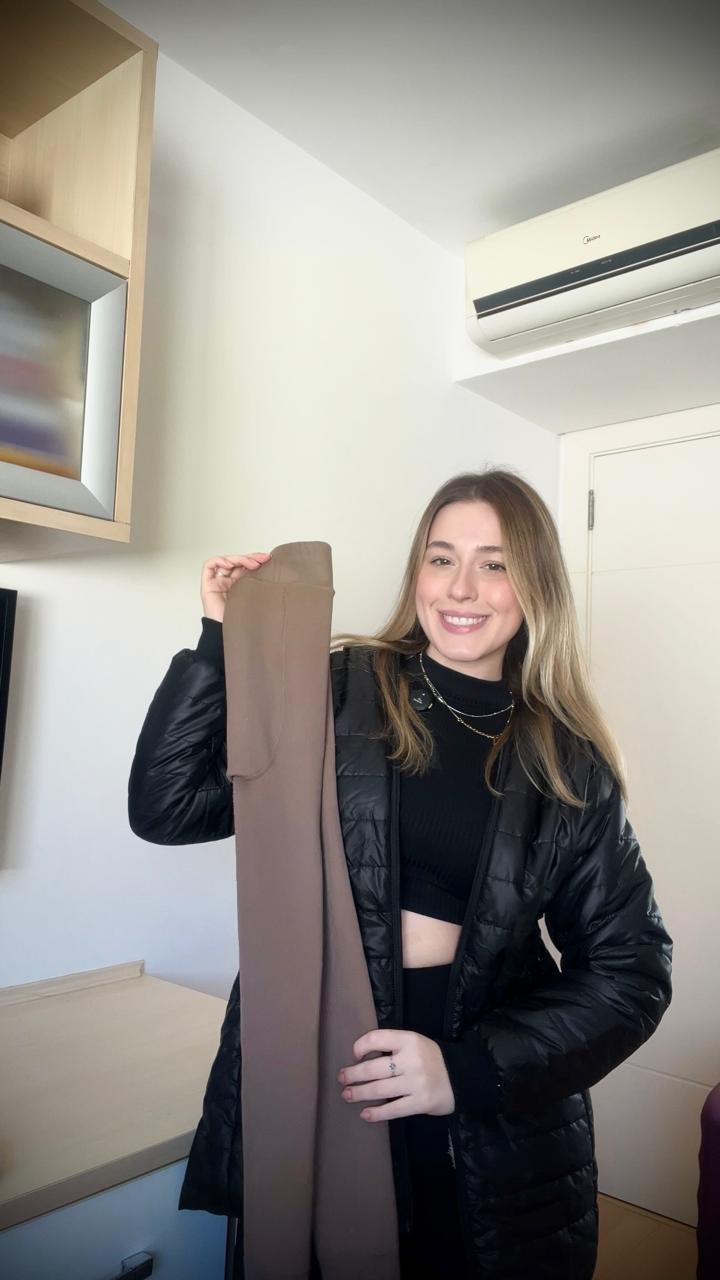 KIT JAQUETA FEMININA PELUCIADA + (MEIA CALÇA DE BRINDE)