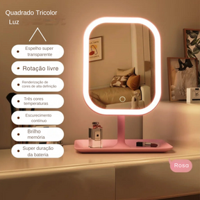 ESPELHO PARA MAQUIAGEM COM LED