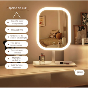 ESPELHO PARA MAQUIAGEM COM LED