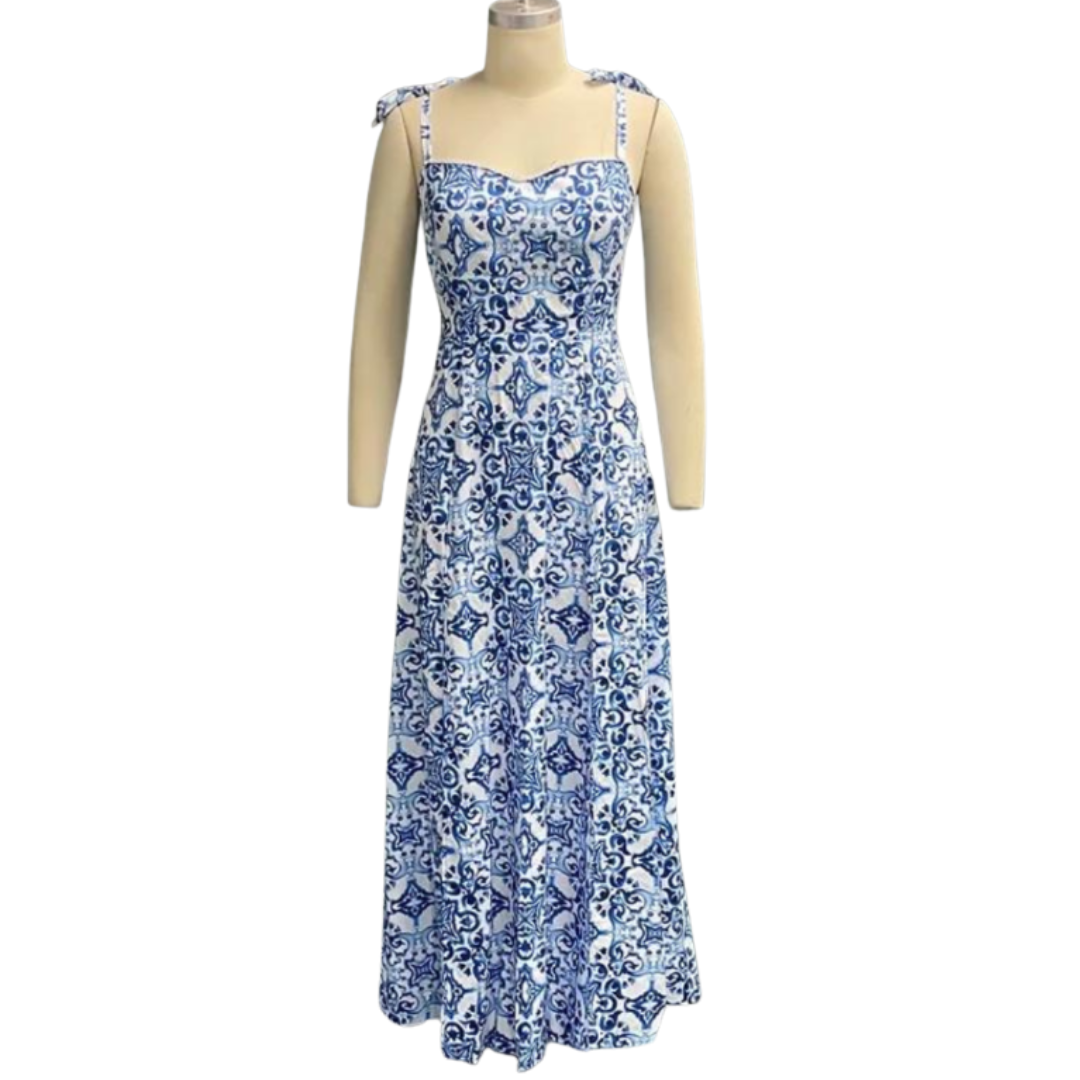 VESTIDO CELESTE
