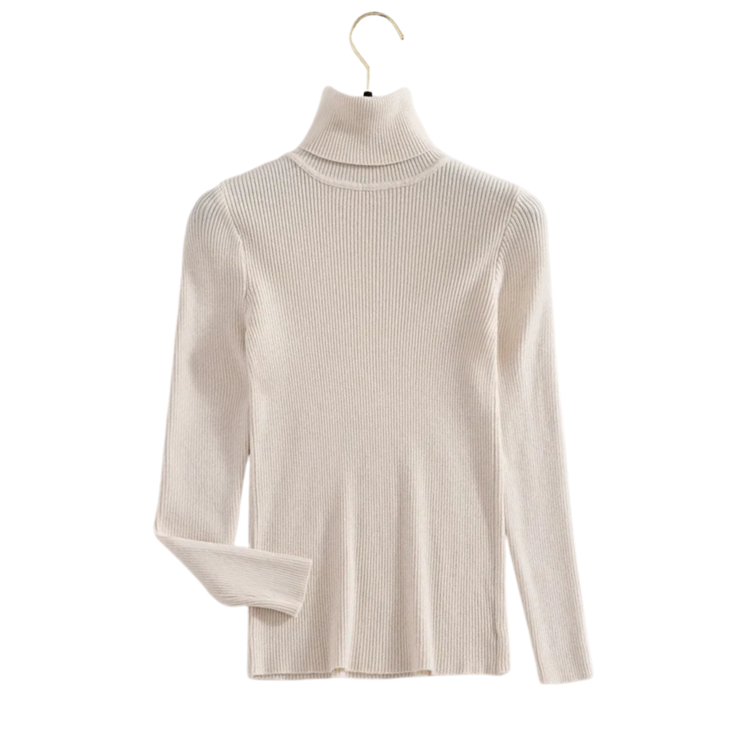 SUÉTER FEMININO DE GOLA ALTA