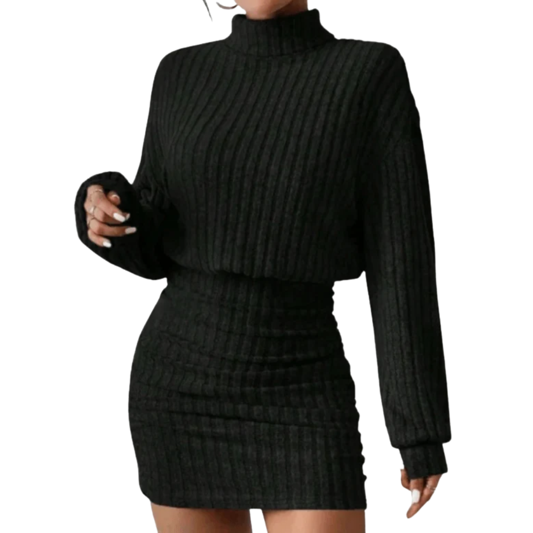 VESTIDO DE TRICÔ MANGA LONGA