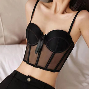 CONJUNTO CRIS SUTIÃ CORSET + CALCINHA EM RENDA